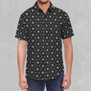 Star Net Button Down Shirt