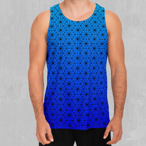 Star Net (Frost) Men's Tank Top - Azimuth Clothing