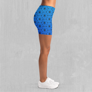 Star Net (Frost) Yoga Shorts