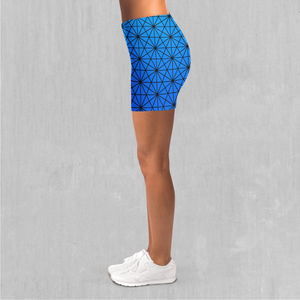 Star Net (Frost) Yoga Shorts