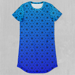 Star Net (Frost) T-Shirt Dress