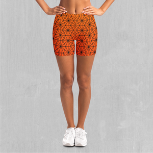 Star Net (Pyro) Yoga Shorts