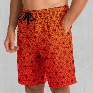 Star Net (Pyro) Shorts - Festival Clothing, Rave Outfits, EDM Gear