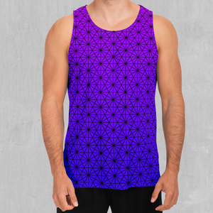 Star Net (Ultraviolet) Men's Tank Top - Azimuth Clothing