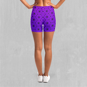 Star Net (Ultraviolet) Yoga Shorts