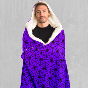 Star Net (Ultraviolet) Hooded Blanket