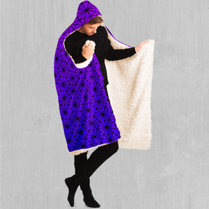 Star Net (Ultraviolet) Hooded Blanket