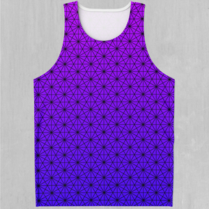 Star Net (Ultraviolet) Men's Tank Top - Azimuth Clothing