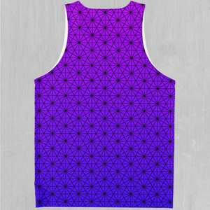 Star Net (Ultraviolet) Men's Tank Top - Azimuth Clothing