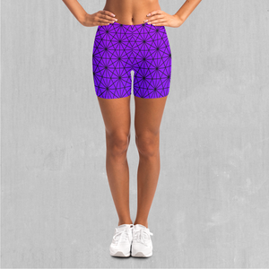 Star Net (Ultraviolet) Yoga Shorts