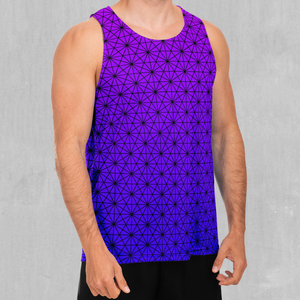 Star Net (Ultraviolet) Men's Tank Top - Azimuth Clothing