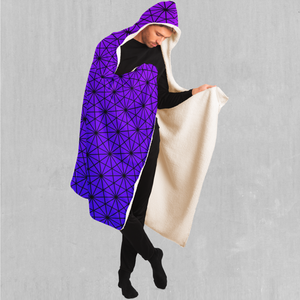 Star Net (Ultraviolet) Hooded Blanket