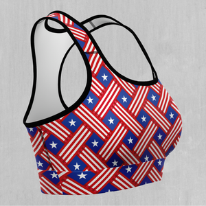 Stars and Stripes Sports Bra