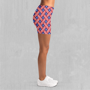 Stars and Stripes Yoga Shorts