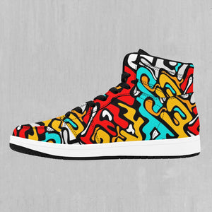 Street Graffiti High Top Sneakers