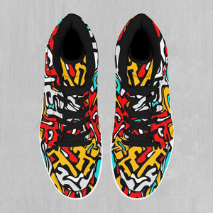 Street Graffiti High Top Sneakers