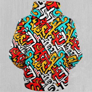 Street Graffiti Sherpa Hoodie