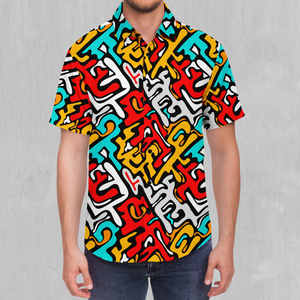Street Graffiti Button Down Shirt