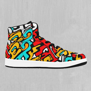 Street Graffiti High Top Sneakers