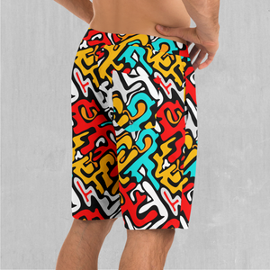 Street Graffiti Board Shorts