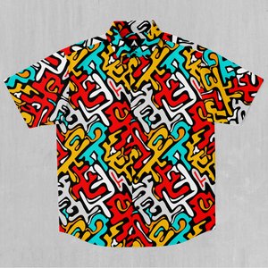 Street Graffiti Button Down Shirt