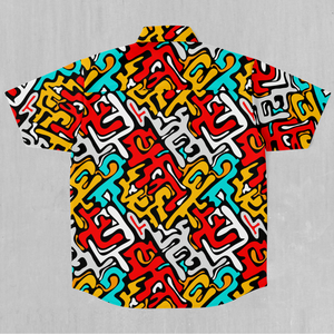 Street Graffiti Button Down Shirt