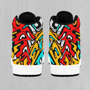 Street Graffiti High Top Sneakers