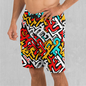 Street Graffiti Board Shorts