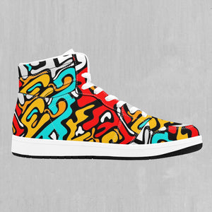 Street Graffiti High Top Sneakers