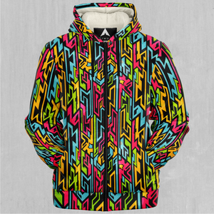 Street Jigsaw Sherpa Hoodie