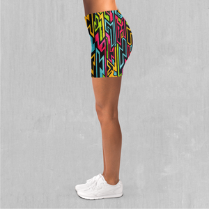 Street Jigsaw Yoga Shorts