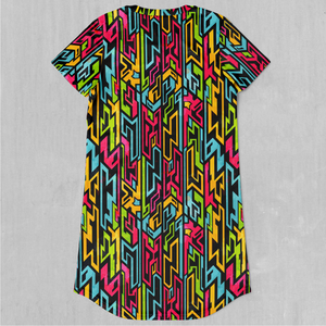 Street Jigsaw T-Shirt Dress