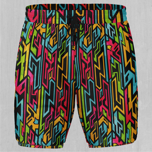 Street Jigsaw Men's 2 in 1 Shorts