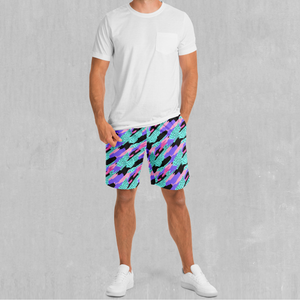 Vapor Camo Shorts - Festival Clothing, Rave Outfits, EDM Gear