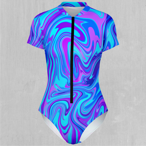 Vapor Drip Short Sleeve Bodysuit