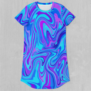 Vapor Drip T-Shirt Dress
