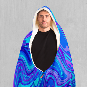 Vapor Drip Hooded Blanket - EDM Rave Clothing Festival Clothing Psychedelic Clothing