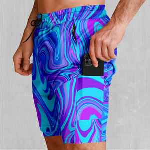 Vapor Drip Men's 2 in 1 Shorts