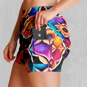 Blossoming Spectrum Women's 2-in-1 Shorts