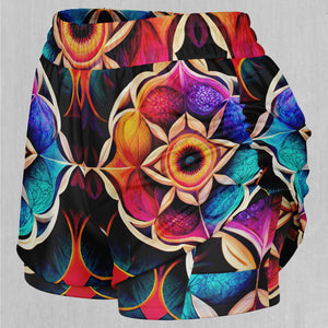 Blossoming Spectrum Women's 2-in-1 Shorts