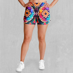 Blossoming Spectrum Women's 2-in-1 Shorts