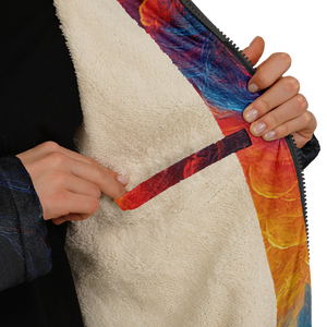 Wonderland Valley Zip Up Cloak (White Fur)
