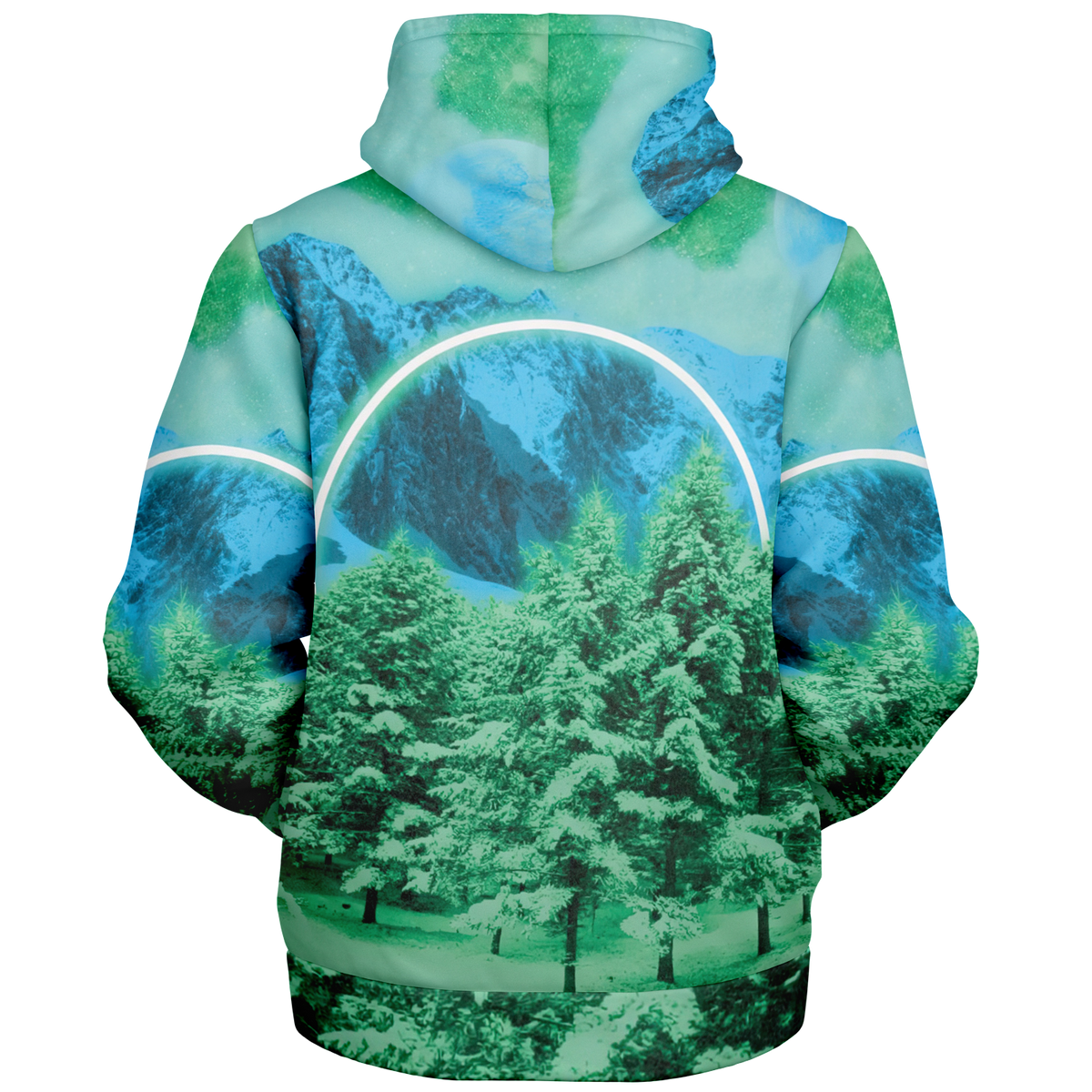 Minty Wonderland Sherpa Hoodie