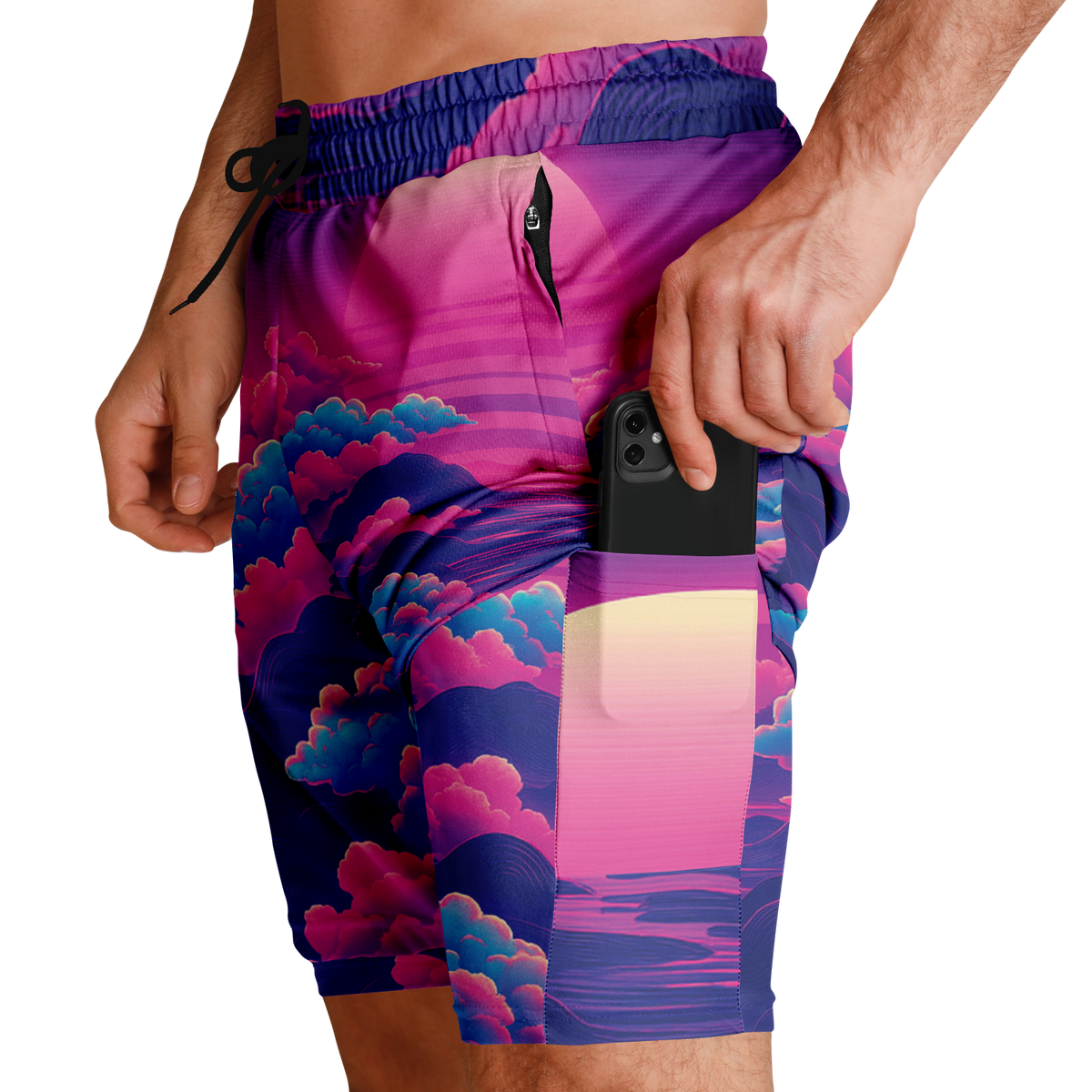 Duskwave Men's 2 in 1 Shorts