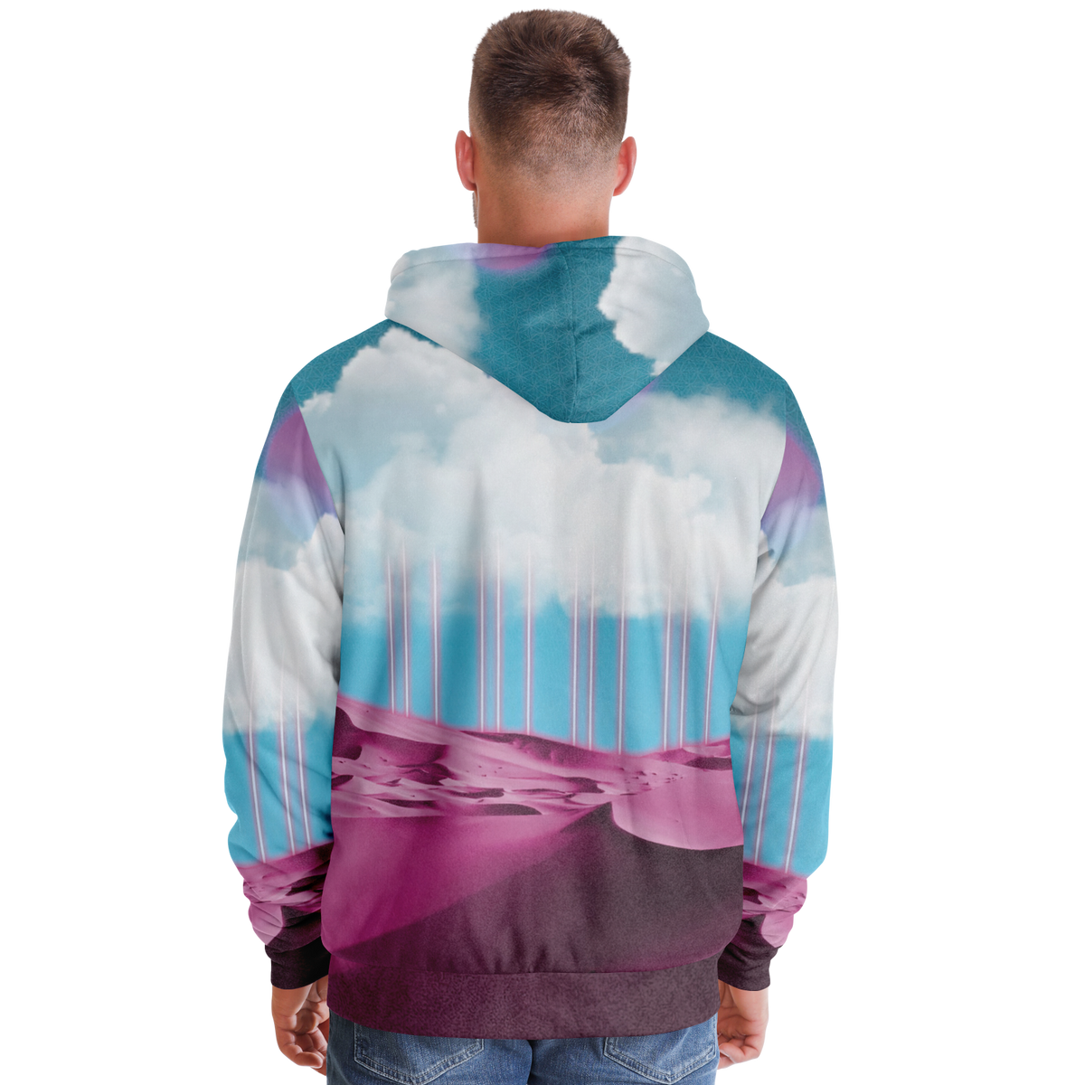 Electric Desert Sherpa Hoodie