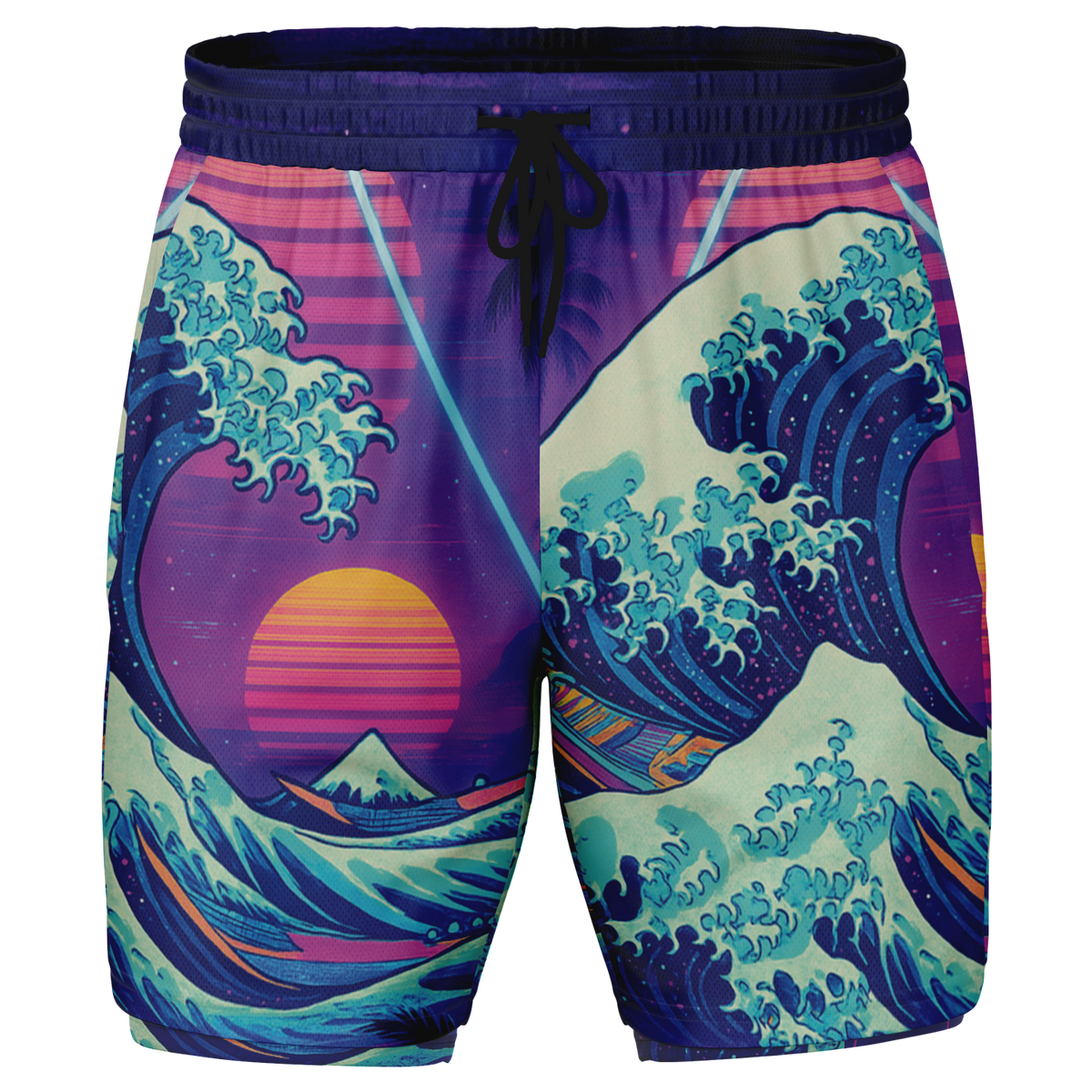 Neonami Men's 2 in 1 Shorts