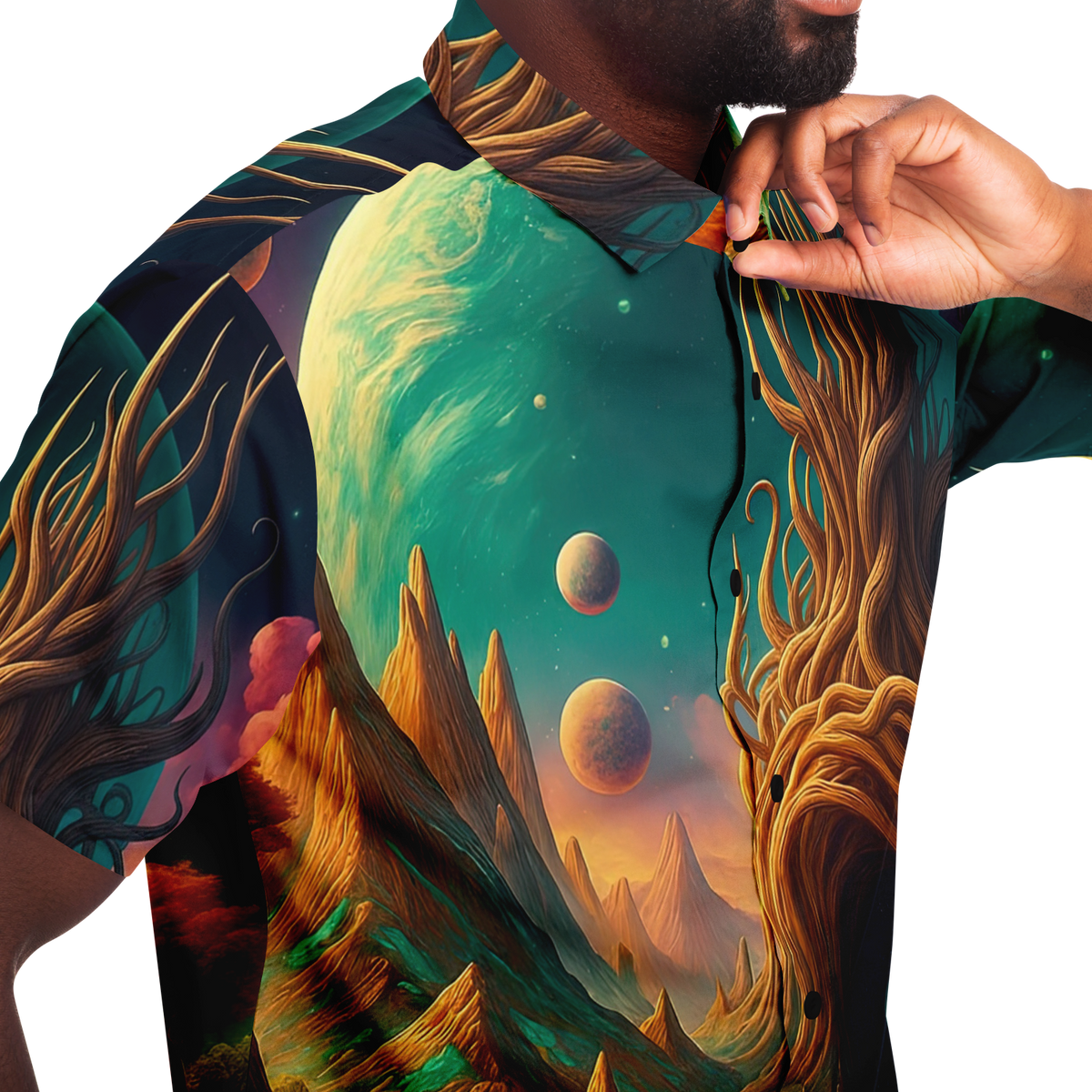 Cosmic Mirage Button Down Shirt