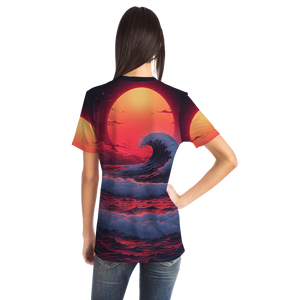 The Synthwave off Kanagawa Tee