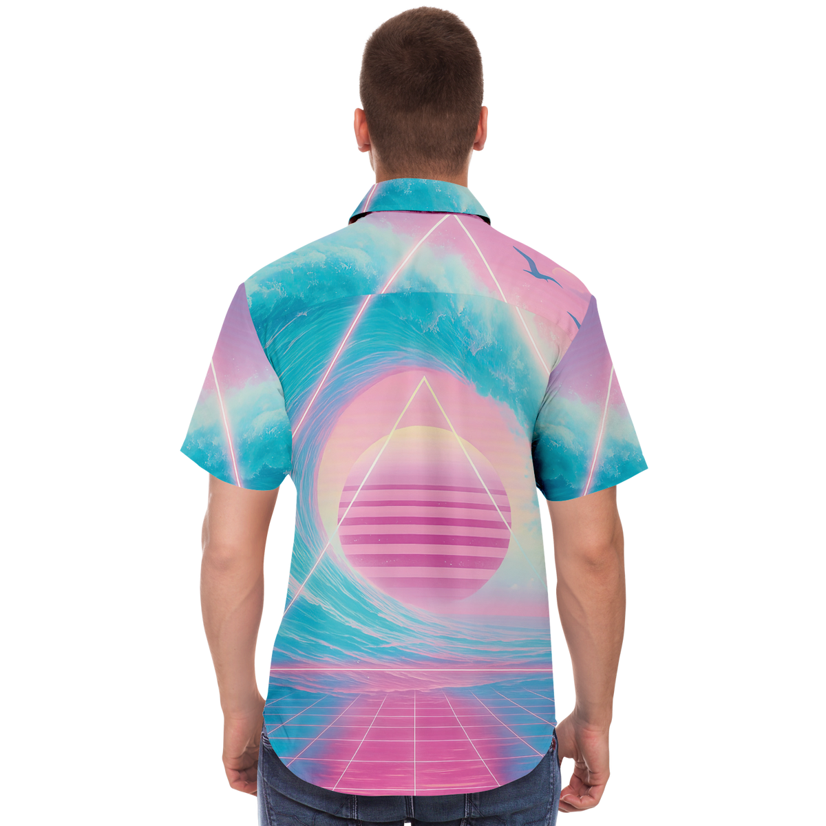 Grid Tide Button Down Shirt