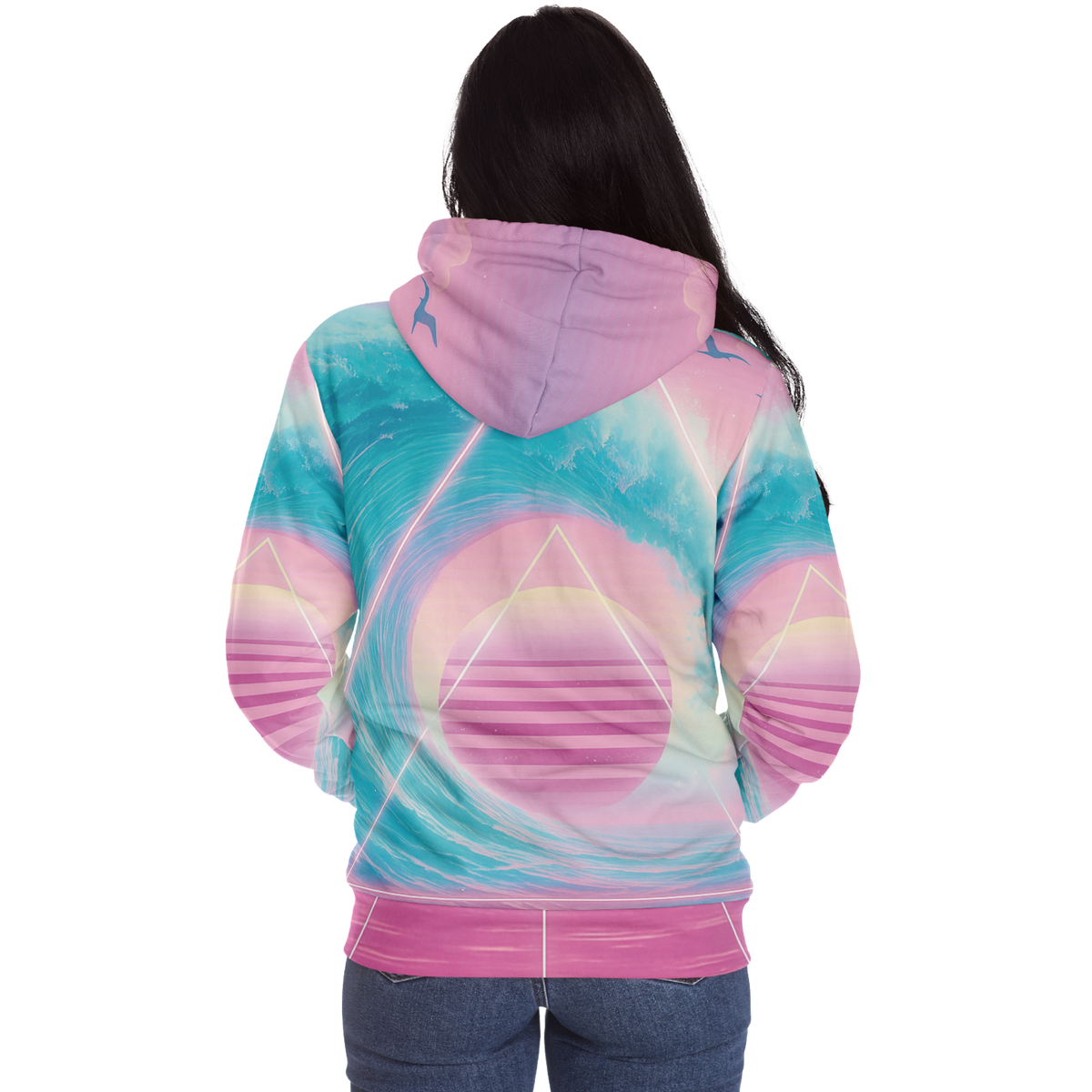 Grid Tide Sherpa Hoodie